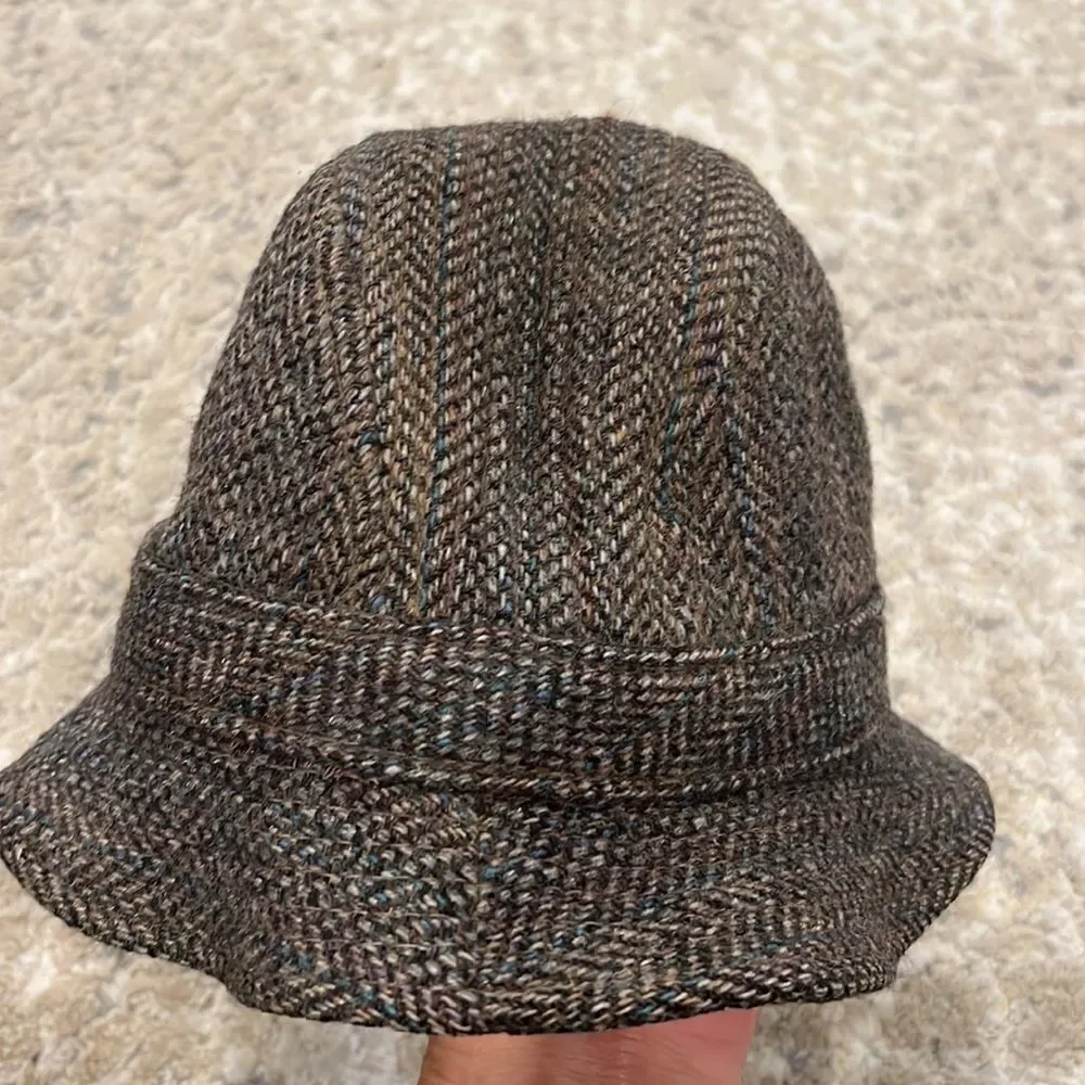 VTG Pendleton Fedora Hat Brown 100%‎ virgin Wool Size M made in USA GUC